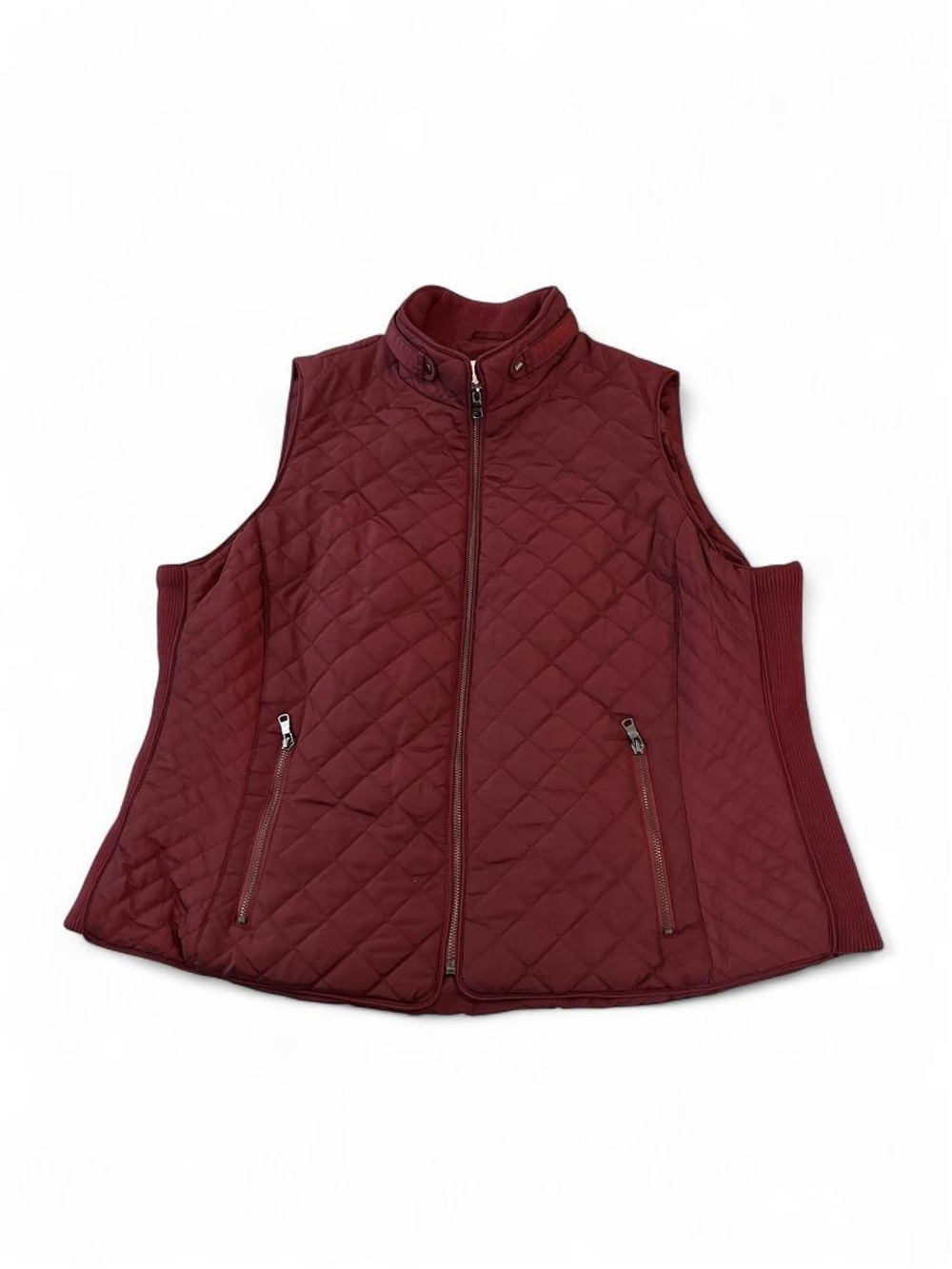 Quilted Burgundy Women's 2XL Vest